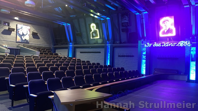 frontal view of the cinema auditorium of the Filmhaus